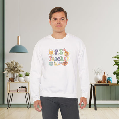 P.E Sports Teacher Crewneck Sweatshirt Retro Unisex Back to School