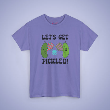 Lets Get Pickled Funny Pickleball Lover Gift Tee Graphic Design T Shirt