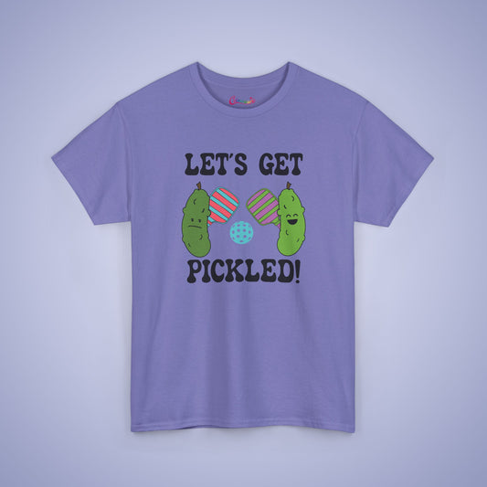 Lets Get Pickled Funny Pickleball Lover Gift Tee Graphic Design T Shirt