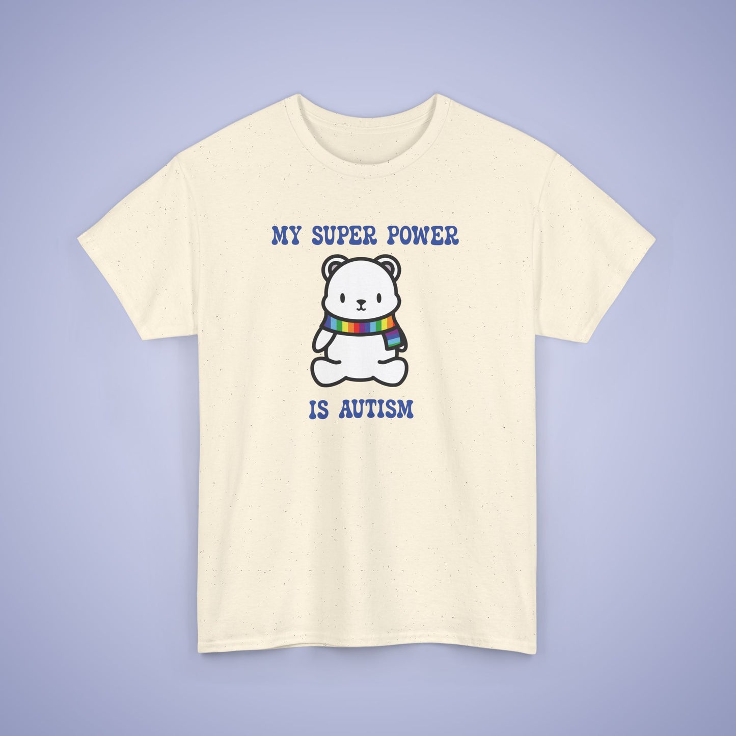 Polar Bear Neurodiversity Graphic My Super Power is Autism Awareness Unisex T Shirt