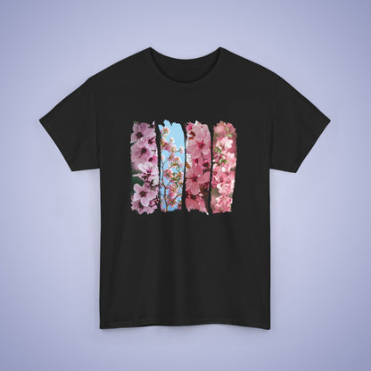 Cherry Blossom Lover Spring Brush Stroke Photographic Unisex Oversized T Shirt