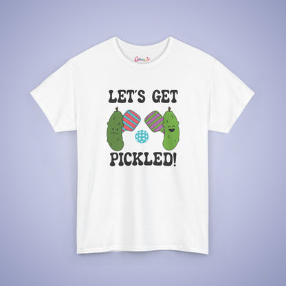 Lets Get Pickled Funny Pickleball Lover Gift Tee Graphic Design T Shirt