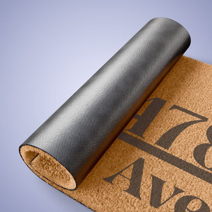 Address Made Obvious Personalized Door Mat