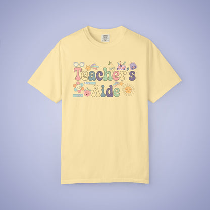 Teachers Aid Teacher T Shirt Retro Comfort Colors Unisex Back to School