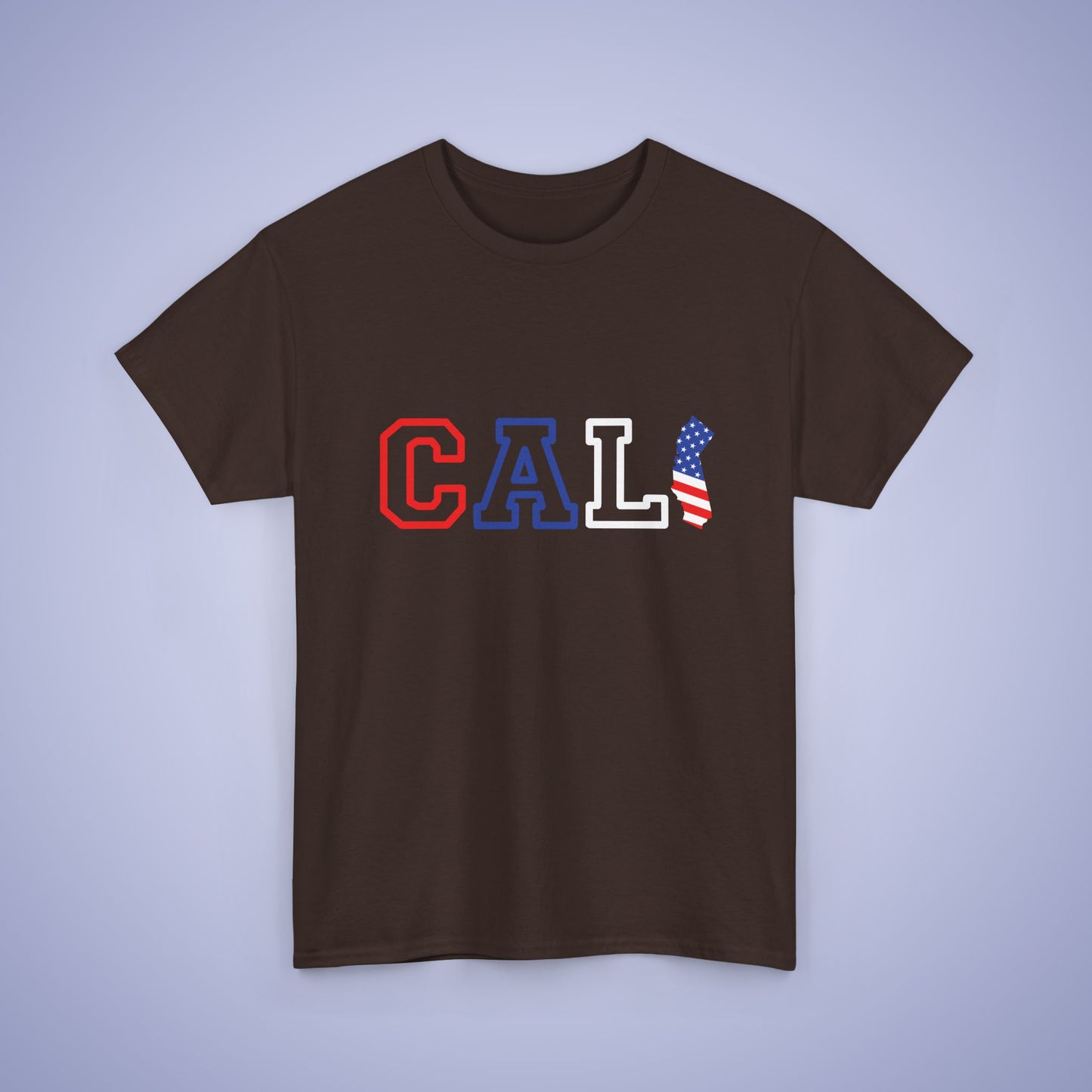 California Map Text Art Proud American Unisex T Shirt