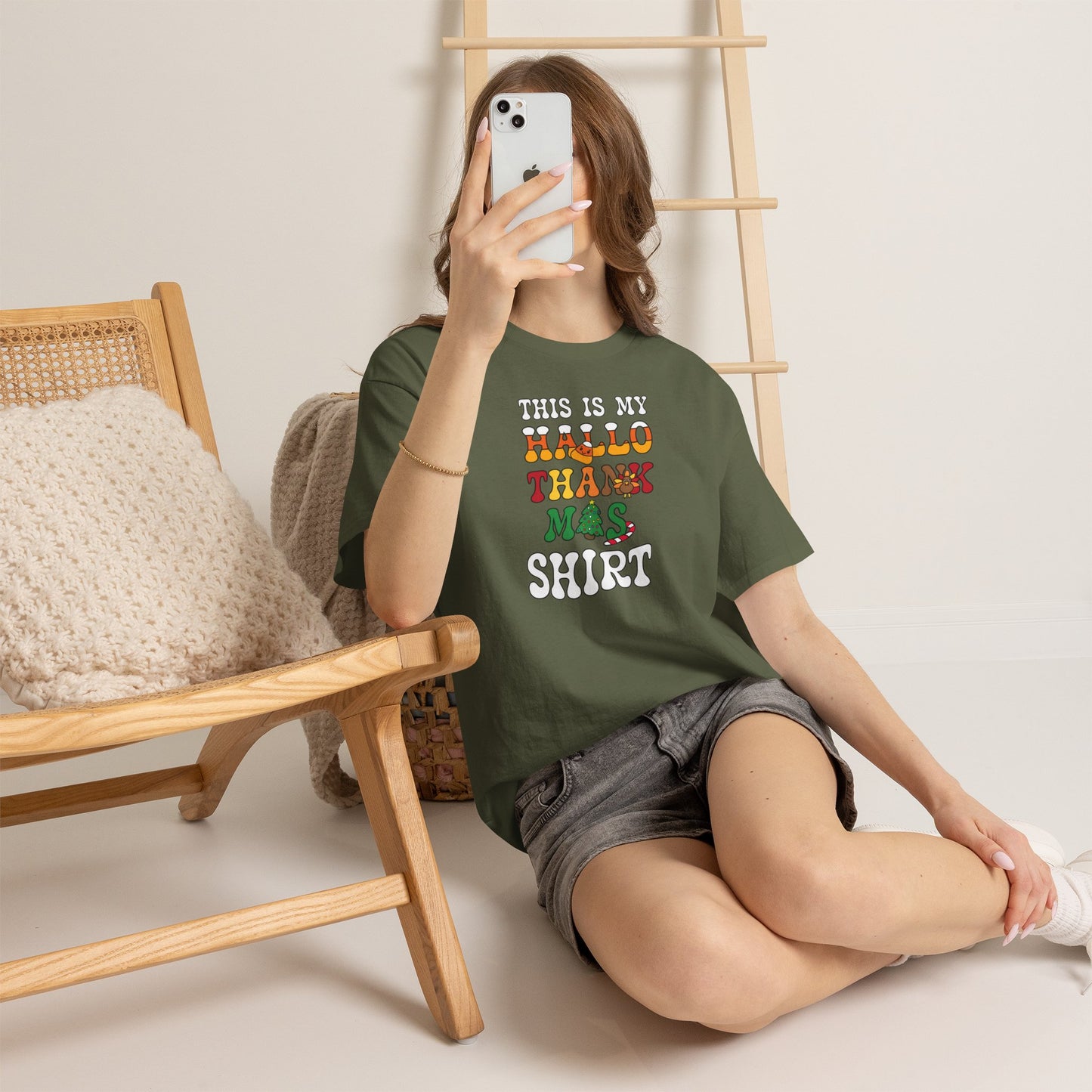 This is my HalloThankMas Halloween Thanksgiving Christmas T-Shirt