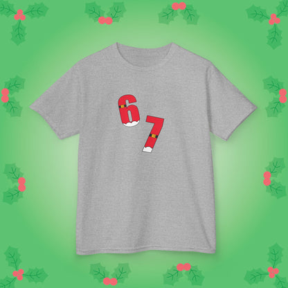 Santa Belt Christmas 67 Tee Fun Trending Kids Cotton T Shirt Six Seven Youth