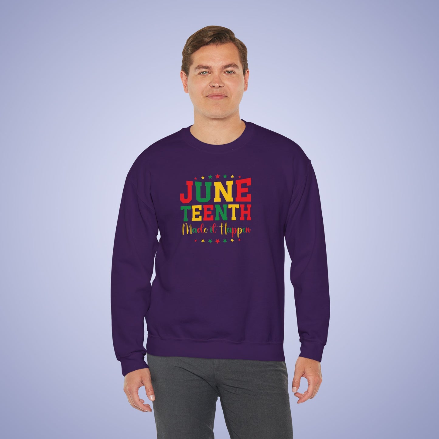 Juneteenth Made It Happen Unisex Crewneck Oversized Sweatshirt
