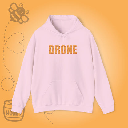 Drone Sweet As Honey  Honeycomb Word Art Design Hoodie Sweatshirt