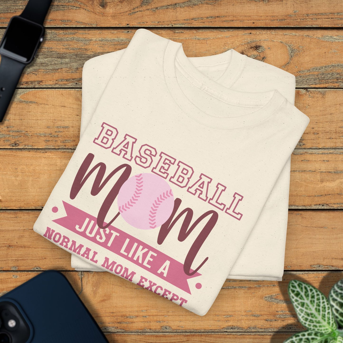 Cool Baseball Mom Gift Pink Graphic Sports Unisex T Shirt