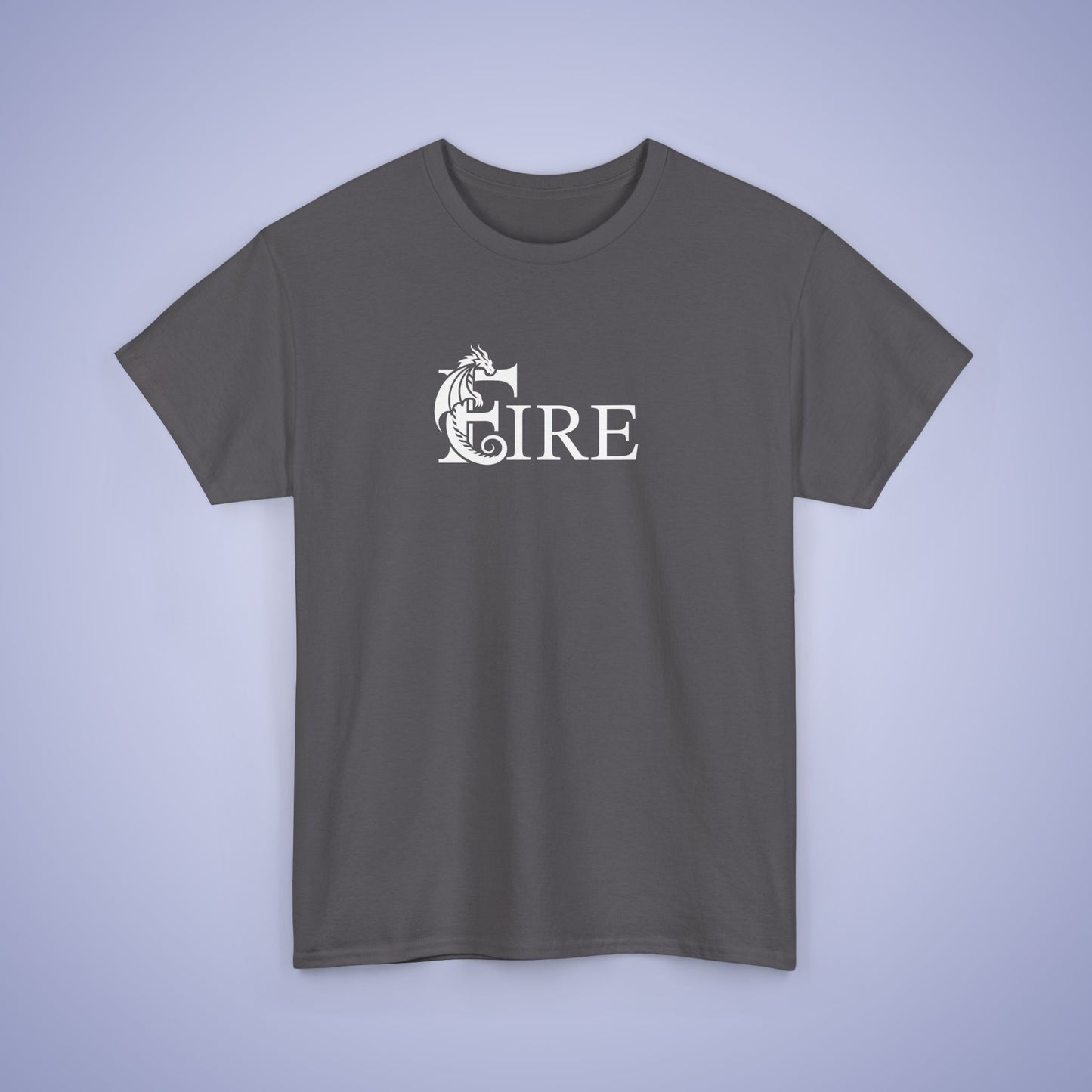 Fire Word Art Text Dragon Lover Unisex T Shirt