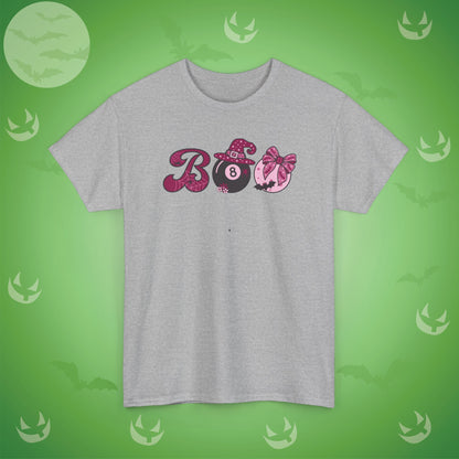 Snooker Pool BOO T-Shirt | Girly Coquette Halloween Design