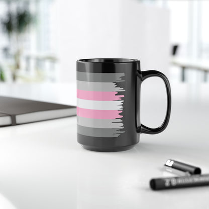 Demi Girl Pride Month LGBTQ Black 11oz or 15oz Coffee Mug