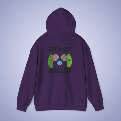 Lets Get Pickled Funny Pickleball Lover Drinking Gift Hoodie Graphic Design Sweatshirt
