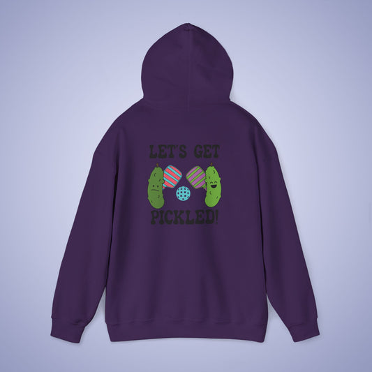 Lets Get Pickled Funny Pickleball Lover Drinking Gift Hoodie Graphic Design Sweatshirt