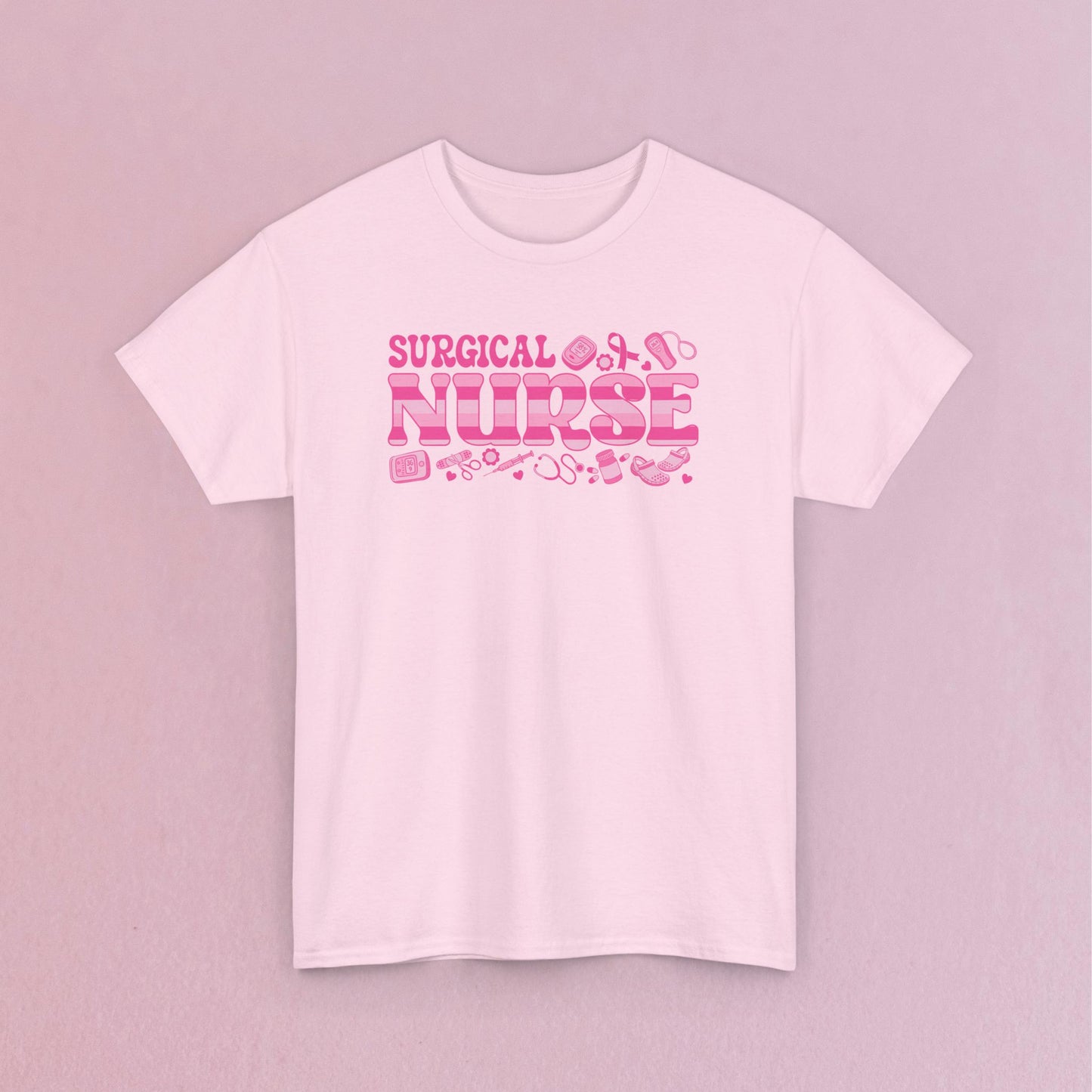 Surgical Nurse Doodle Art Breast Cancer Support Doctor Nurse Unisex T Shirt