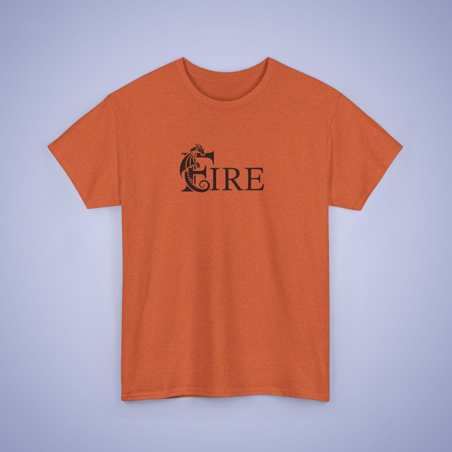 Fire Word Art Text Dragon Lover Unisex T Shirt