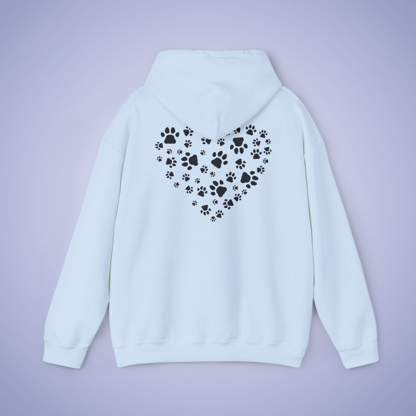 Dog Vet Hooded Sweatshirt Veterinarian Gift Double Sided Paw Prints