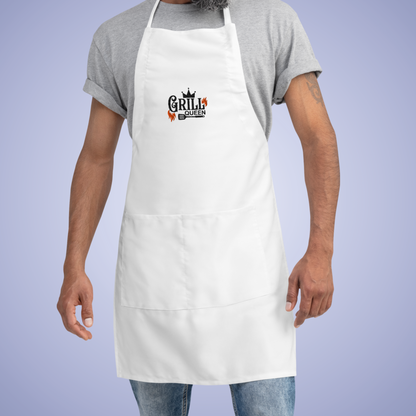 Grill Queen Meat Lover Smoker Gift Funny Embroidered Apron