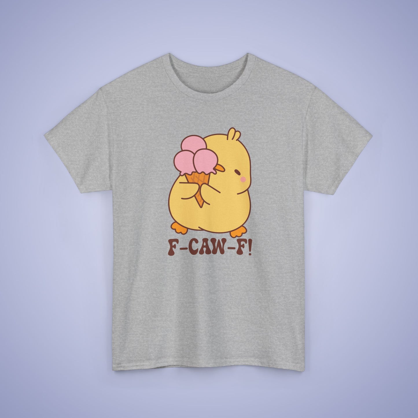 Ice Cream Lover F CAW F Cute Funny Chick Unisex Chicken T Shirt
