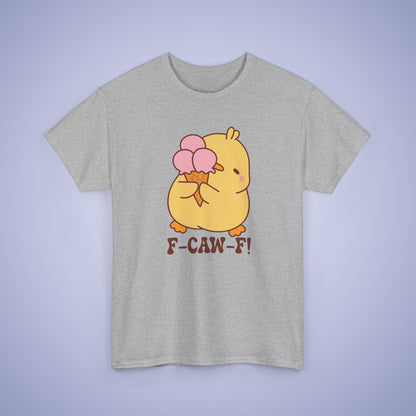 Ice Cream Lover F CAW F Cute Funny Chick Unisex Chicken T Shirt