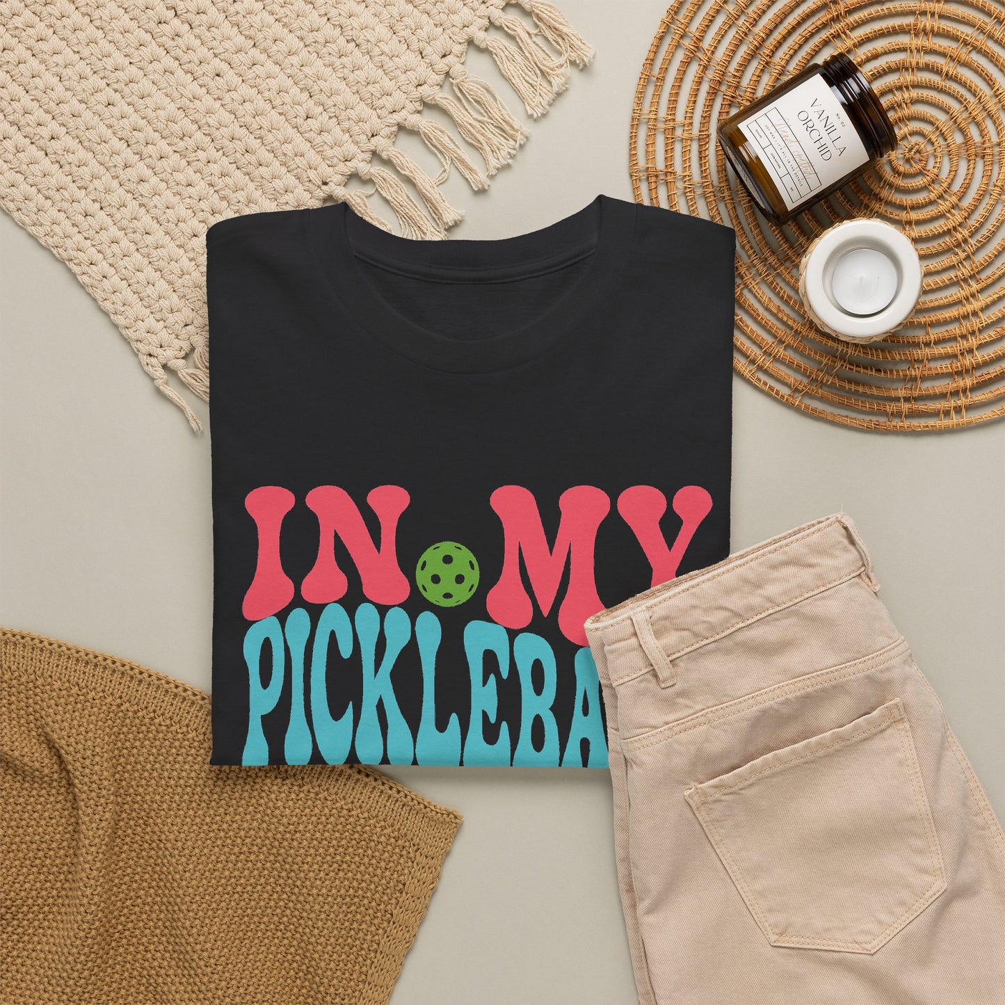 In My Pickleball Era Funny Pickleball T Shirt Coloured Graphic Design