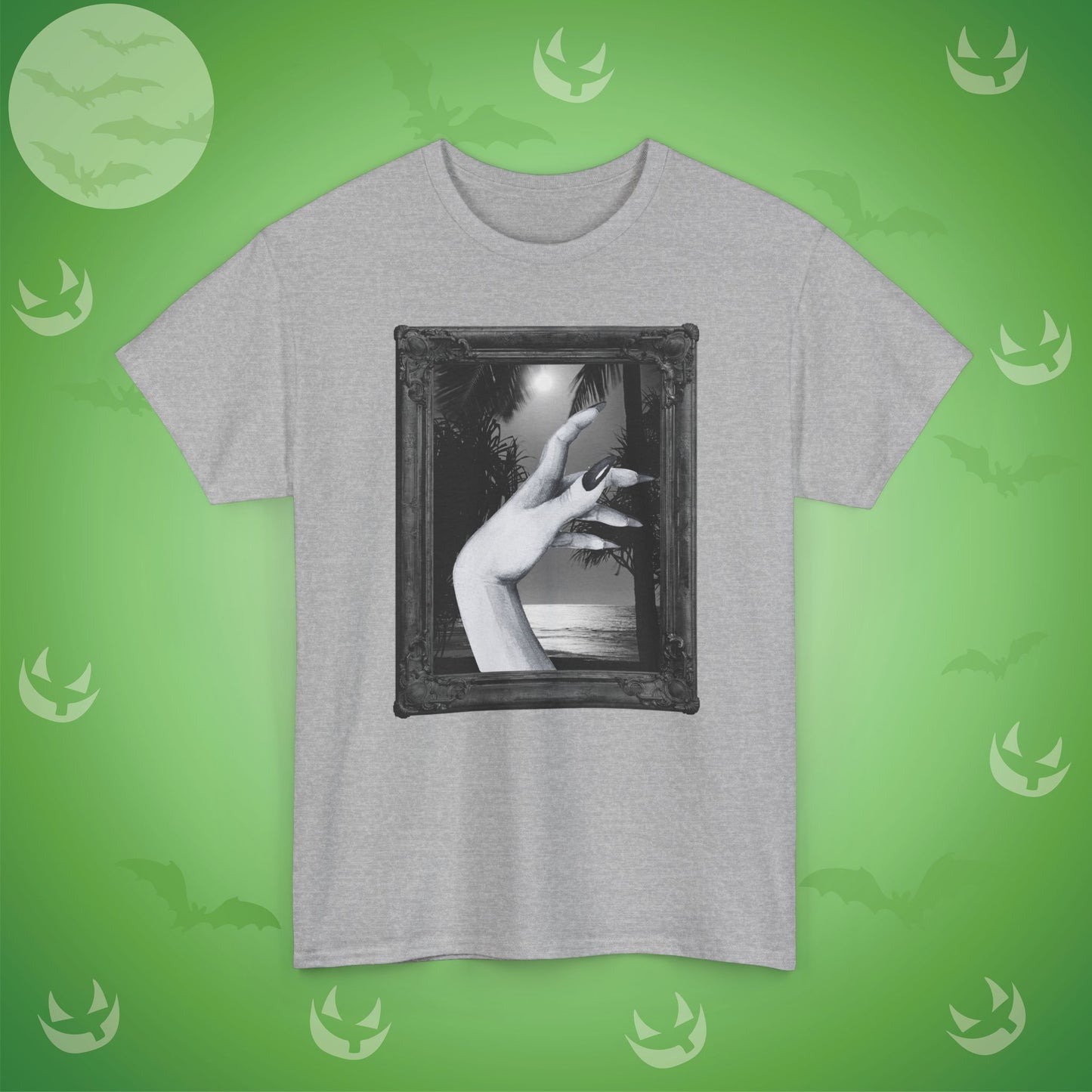 A Hand at the Beach Spooky Halloween T-Shirt | Photographic Design
