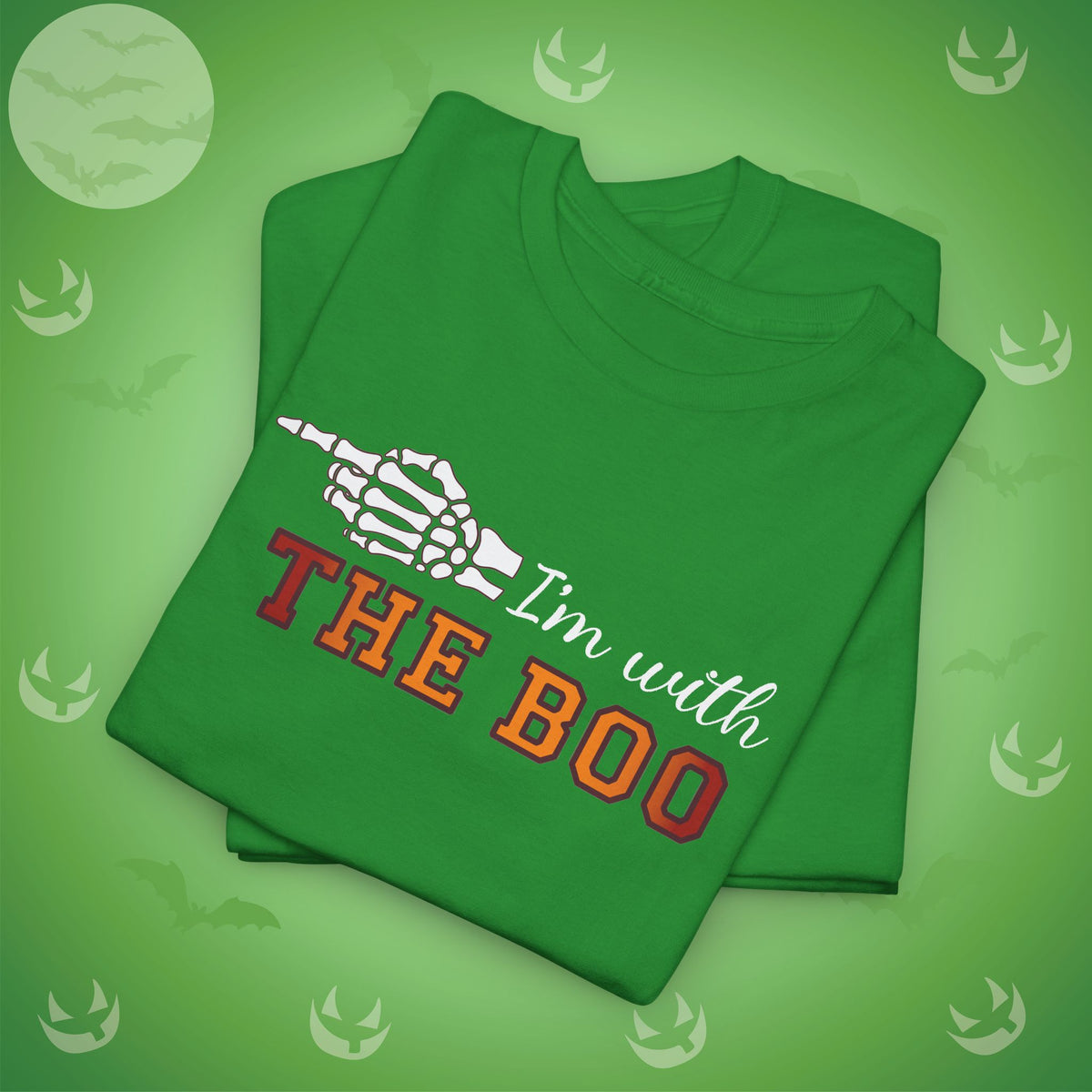 Im With THE BOO Couple Matching T-Shirt | Skeleton Halloween Design