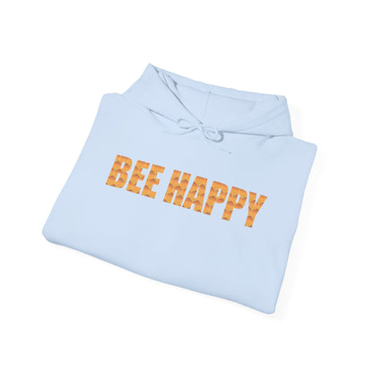 Bee Happy Sweet As Honey Honeycomb Word Art Design Hoodie Sweatshirt