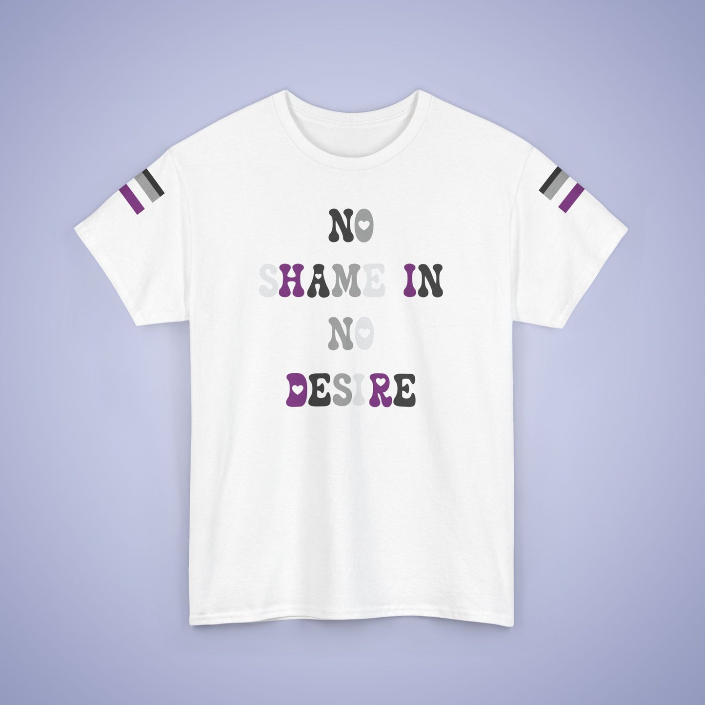 No Shame in No Desire Asexual LGBT Pride Month Matching  T Shirt Unisex