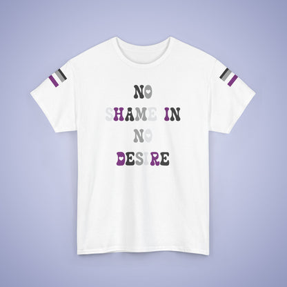 No Shame in No Desire Asexual LGBT Pride Month Matching  T Shirt Unisex