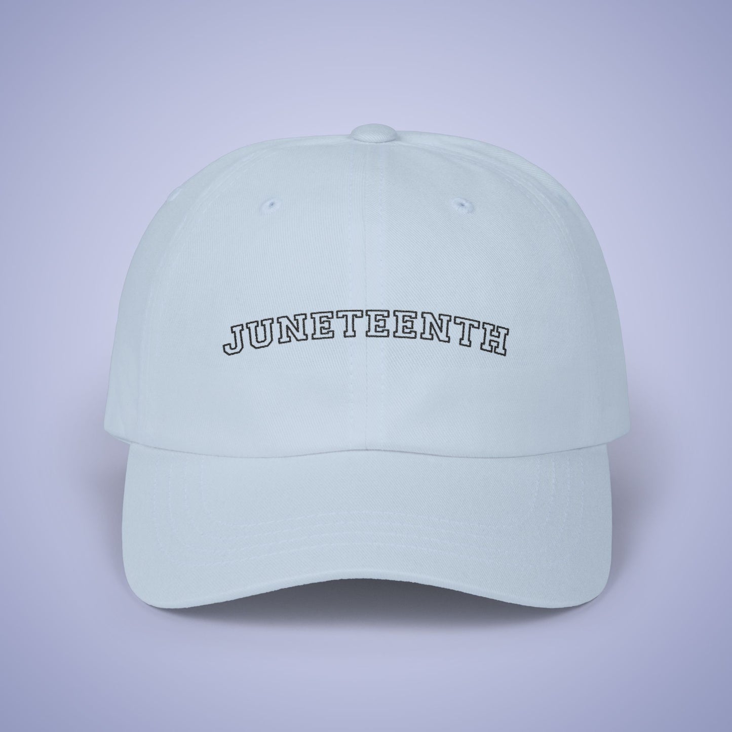 Juneteenth Embroidered Classic Dad Cap Unisex Black Embroidery