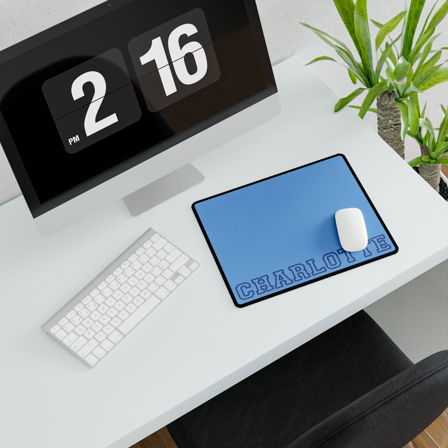 University Style Personalized Name XXXXL Light Blue Mouse Pad