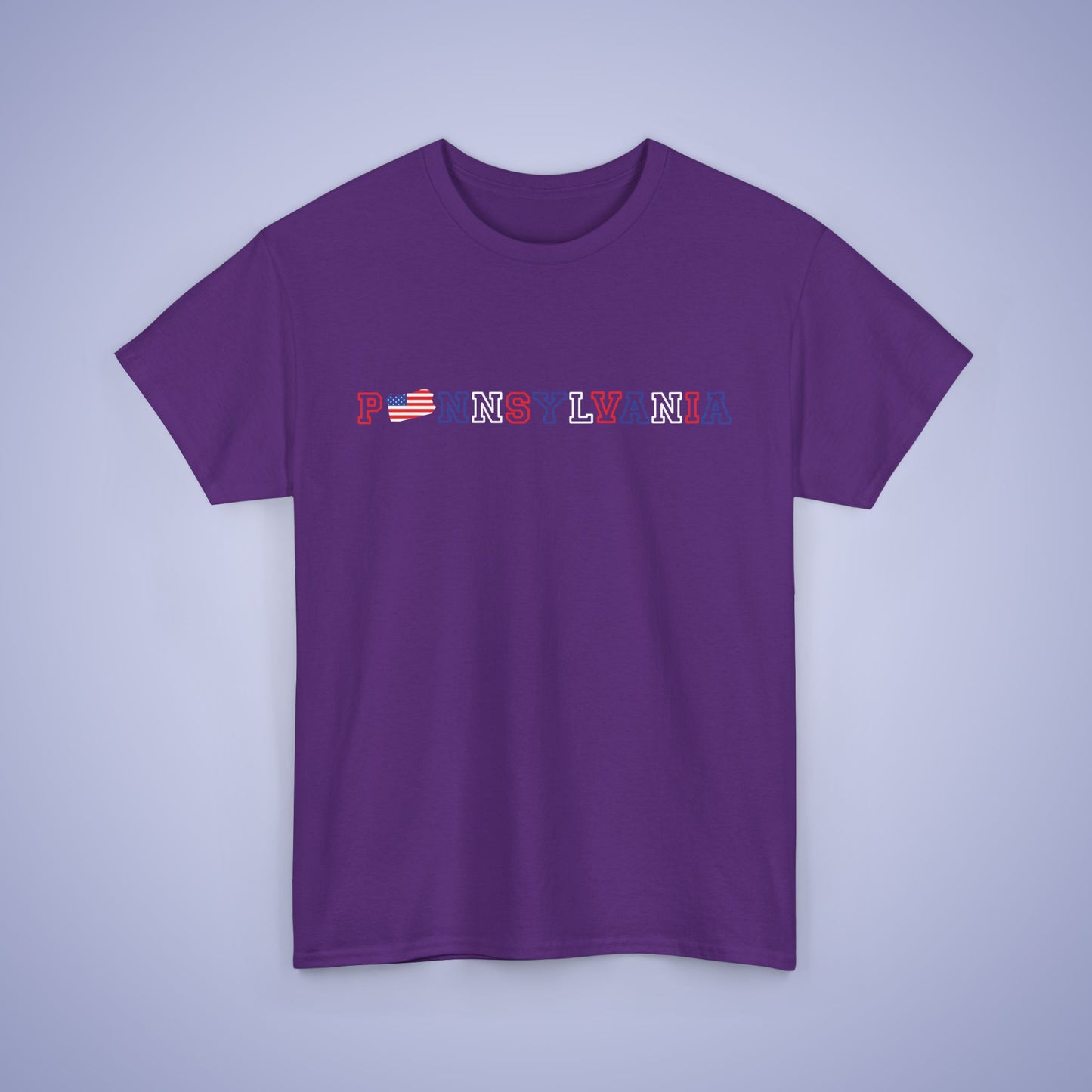 Pennsylvania Map Text Art Proud American Unisex T Shirt