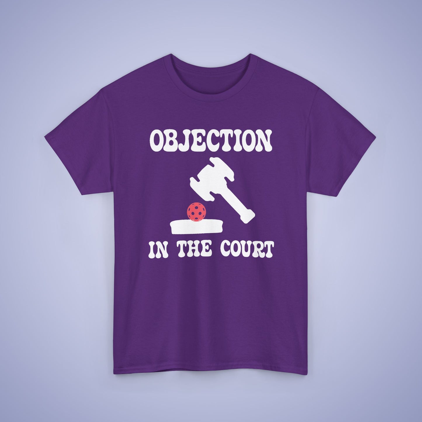 Objection in the Court Funny Lawyer Judge Pickleball T Shirt White Graphic Design