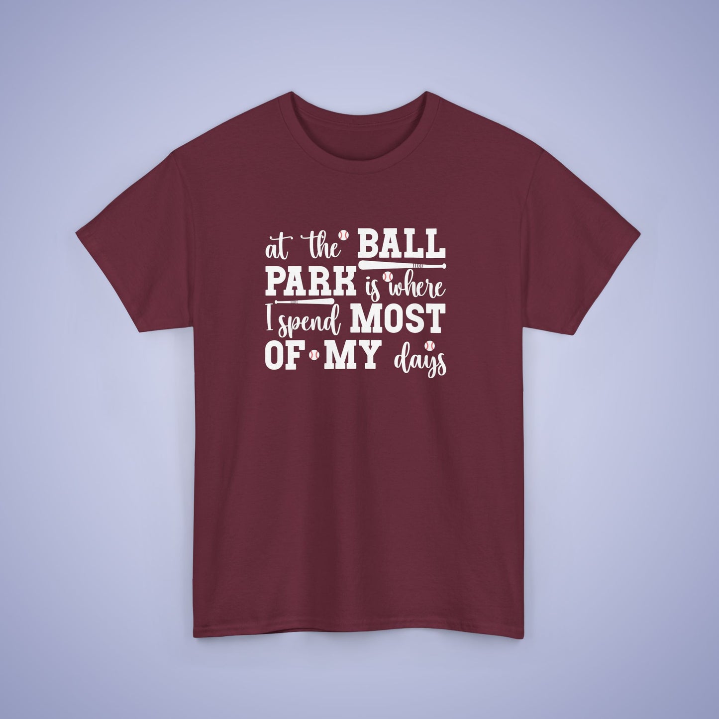 At The Ball Park Word Art Text Baseball Unisex T Shirt