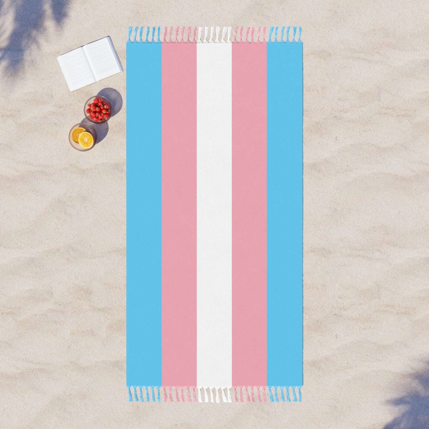 Transexual Flag Boho Beach Towel  LGBTQ Pride Month LGBT Holiday Trans Gift