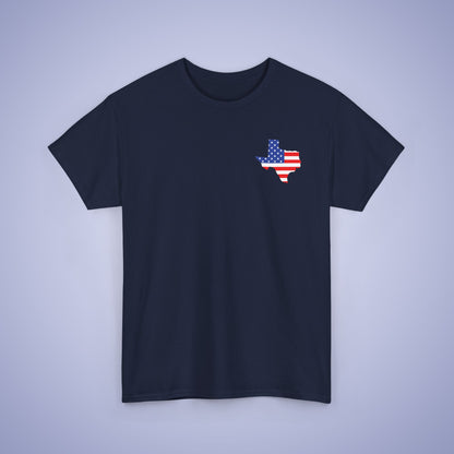 Texas Map Pocket Art Proud American Unisex T Shirt