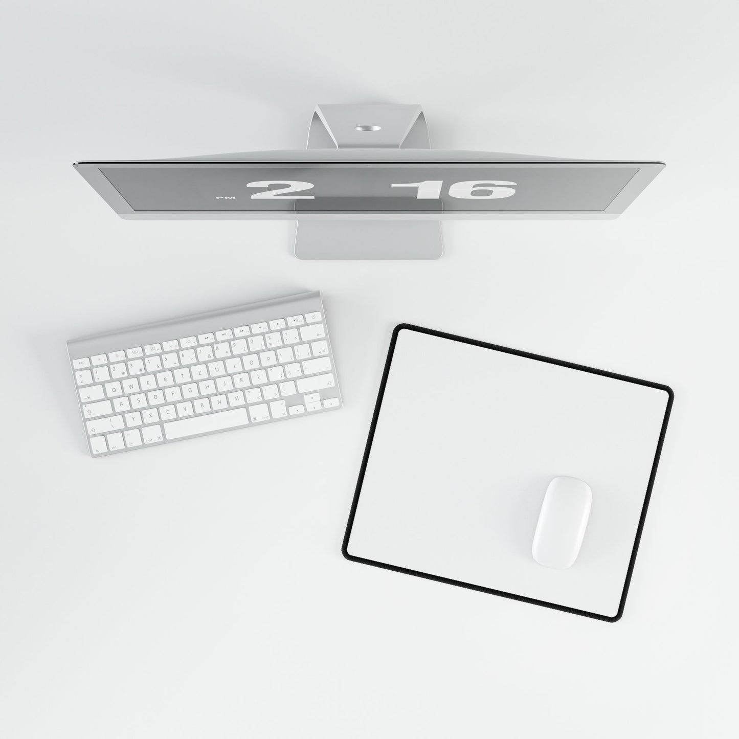 White XXXXL Mouse Pad