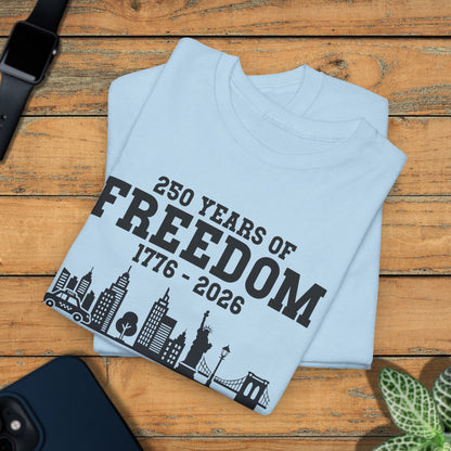 250 Years of Freedom Silhouette Style USA Celebration Unisex T Shirt
