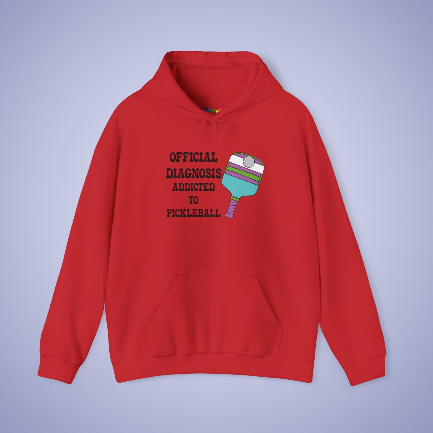 Official Diagnosis Addicted to Pickleball Doctor Gift Hoodie Graphic Design Sweatshirt