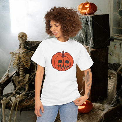 Jackolantern Worried Face Halloween Pumpkin  Unisex T Shirt