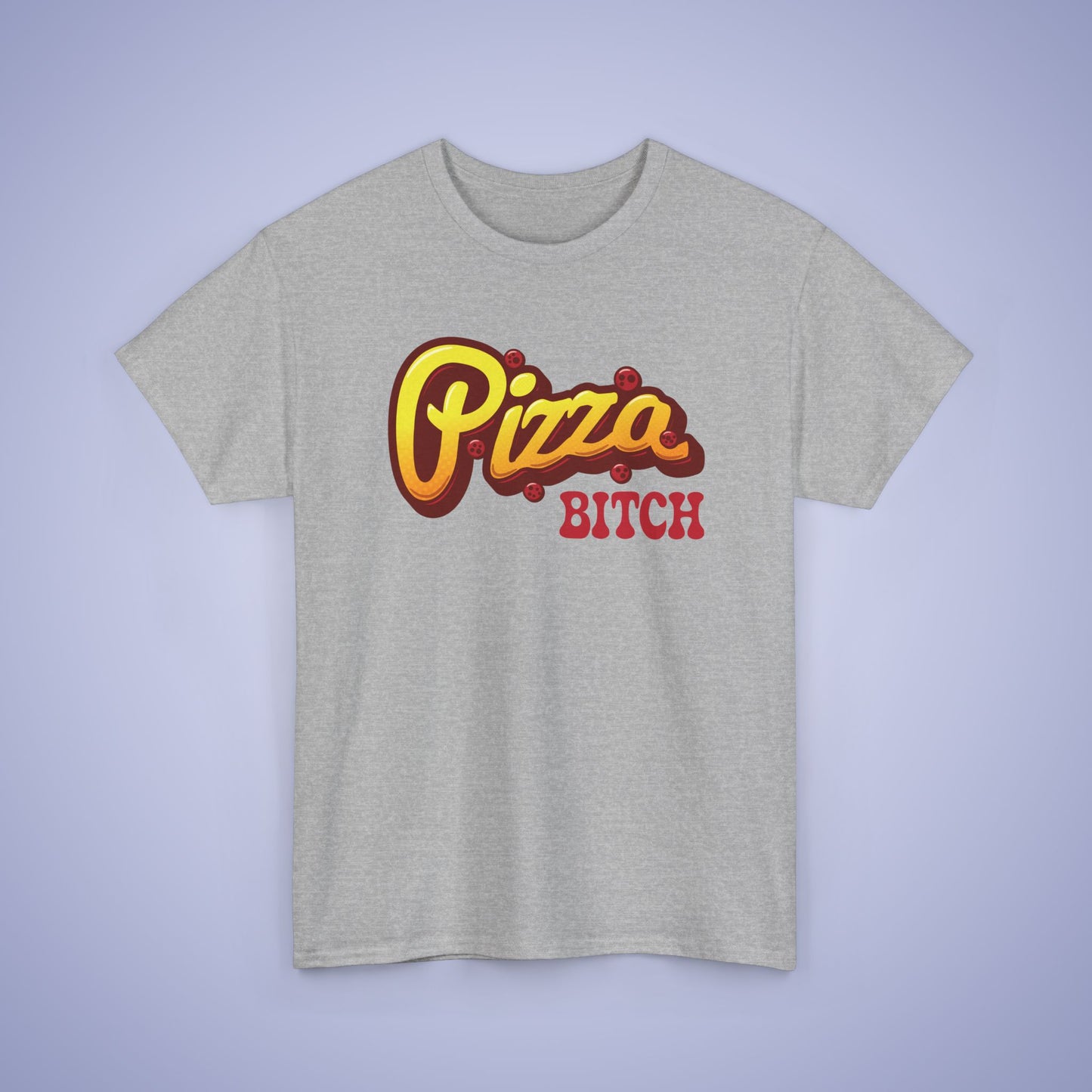 Pizza Bitch Graphic Art Pepperoni Pizza Lover Funny T Shirt