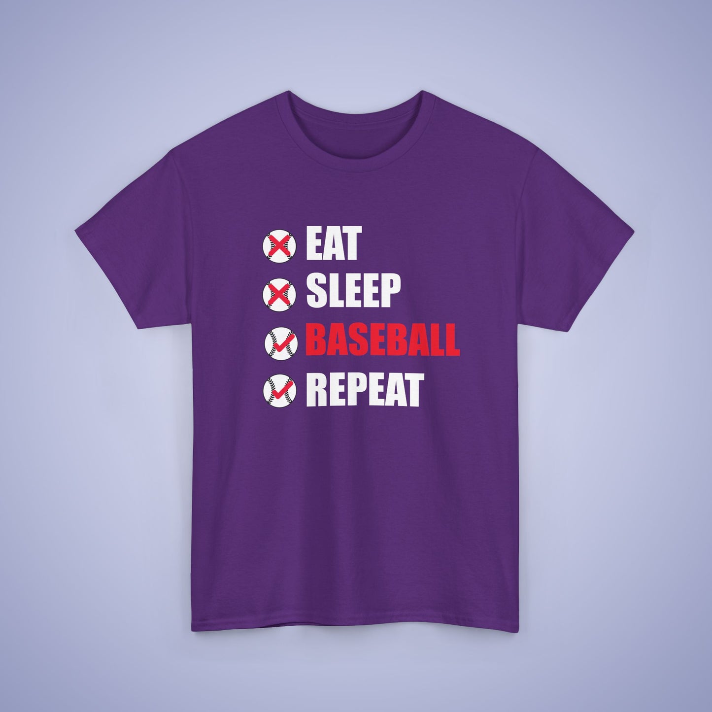 Eat Sleep Baseball Repeat Funny Unisex T Shirt