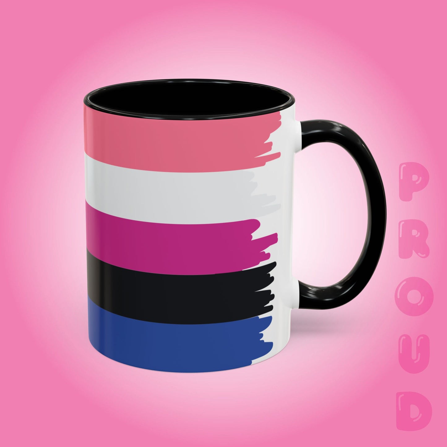 Gender Fluid Paint Style Coffee Mug