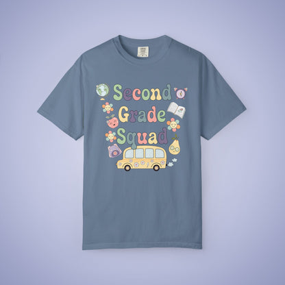 Second Grade Retro Fun Teacher T Shirt Comfort Colors Unisex Back to School