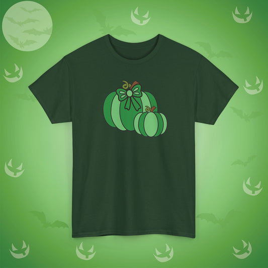 Thanksgiving Fall Inspired Halloween Green Pumpkin Unisex T Shirt