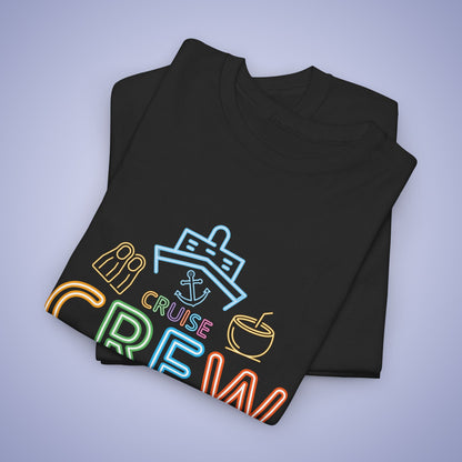 Cruise Crew Neon T Shirt Fun Group Family Matching Vacation Shirt Unisex