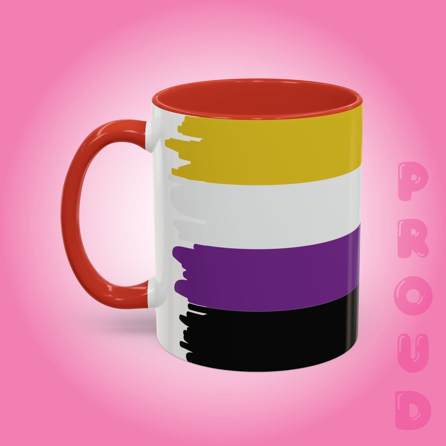 Non Binary Paint Style Coffee Mug