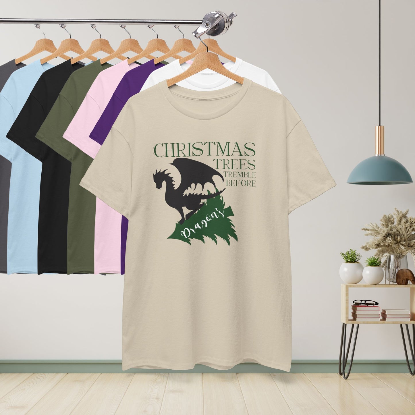 Christmas Trees Tremble Before Dragons Dragon Lover Unisex T Shirt
